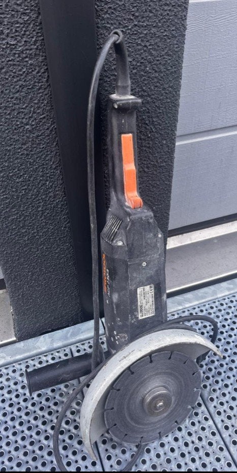 Gebruikte haakse slijptol met diamantzaagblad, Ophalen of Verzenden, Gebruikt, 1000 watt of meer, Haakse handslijpmachine