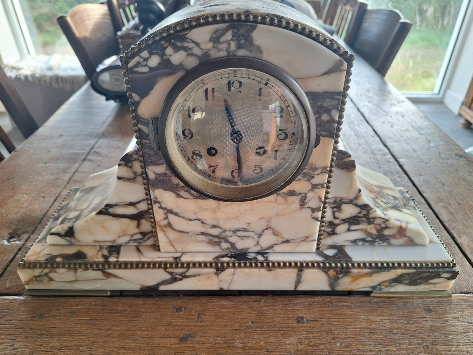 Exclusieve Marmeren Schoorsteenklok, Ophalen of Verzenden