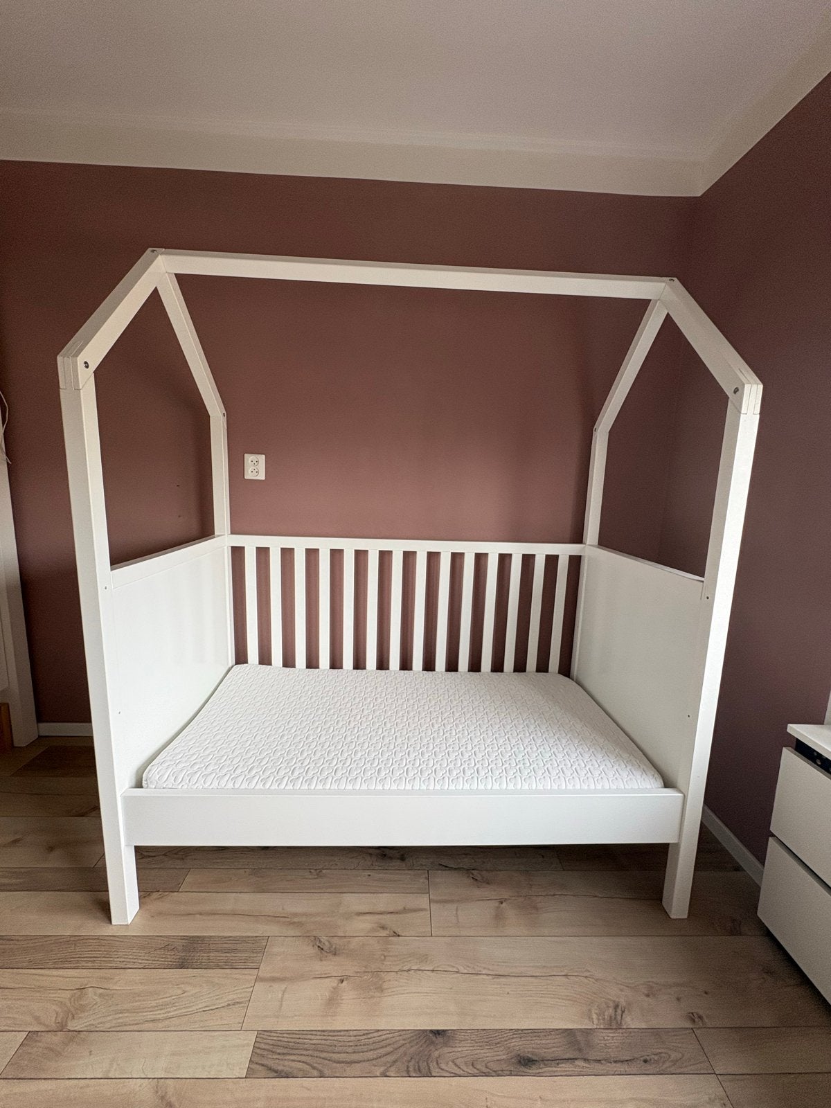 Bopita Huisbed/Ledikant met Aerosleep matras, Ophalen, 70 tot 85 cm, 140 tot 160 cm, Zo goed als nieuw