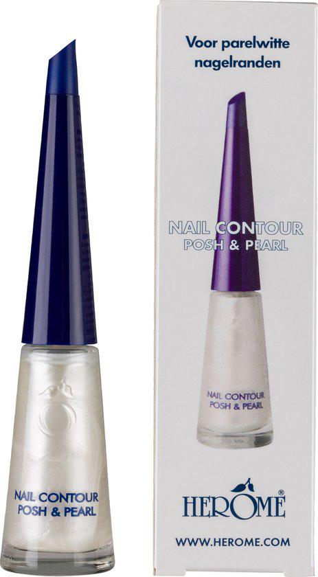 Te koop:Herome nail contour posh & pearl nagellak nieuw, Ophalen of Verzenden, Nieuw, Wit, Handen en Nagels