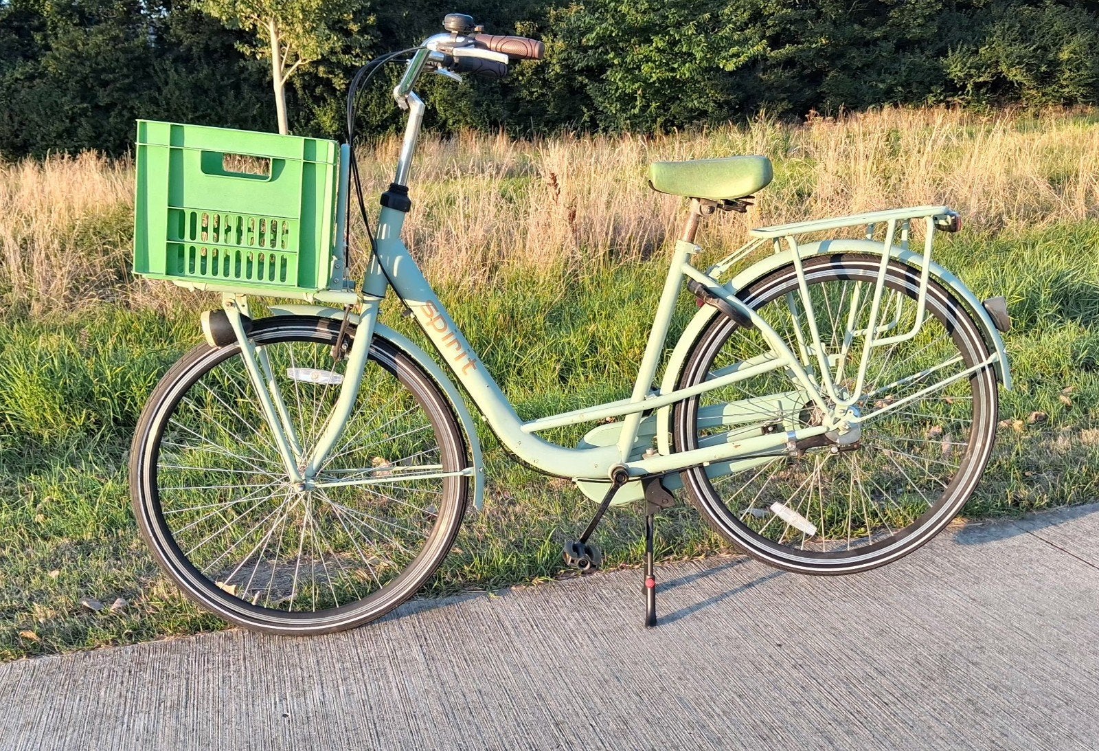 Meisjesfiets Spirit 28 inch met Nexus versnellingen, Gebruikt, Velgrem, Spirit, Handrem
