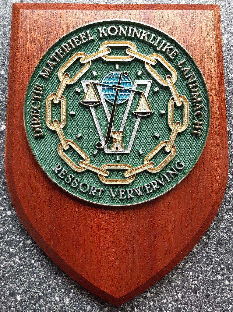 Wapenschildje DMKL – Ressort Verwerving, Ophalen, Landmacht, Nederland