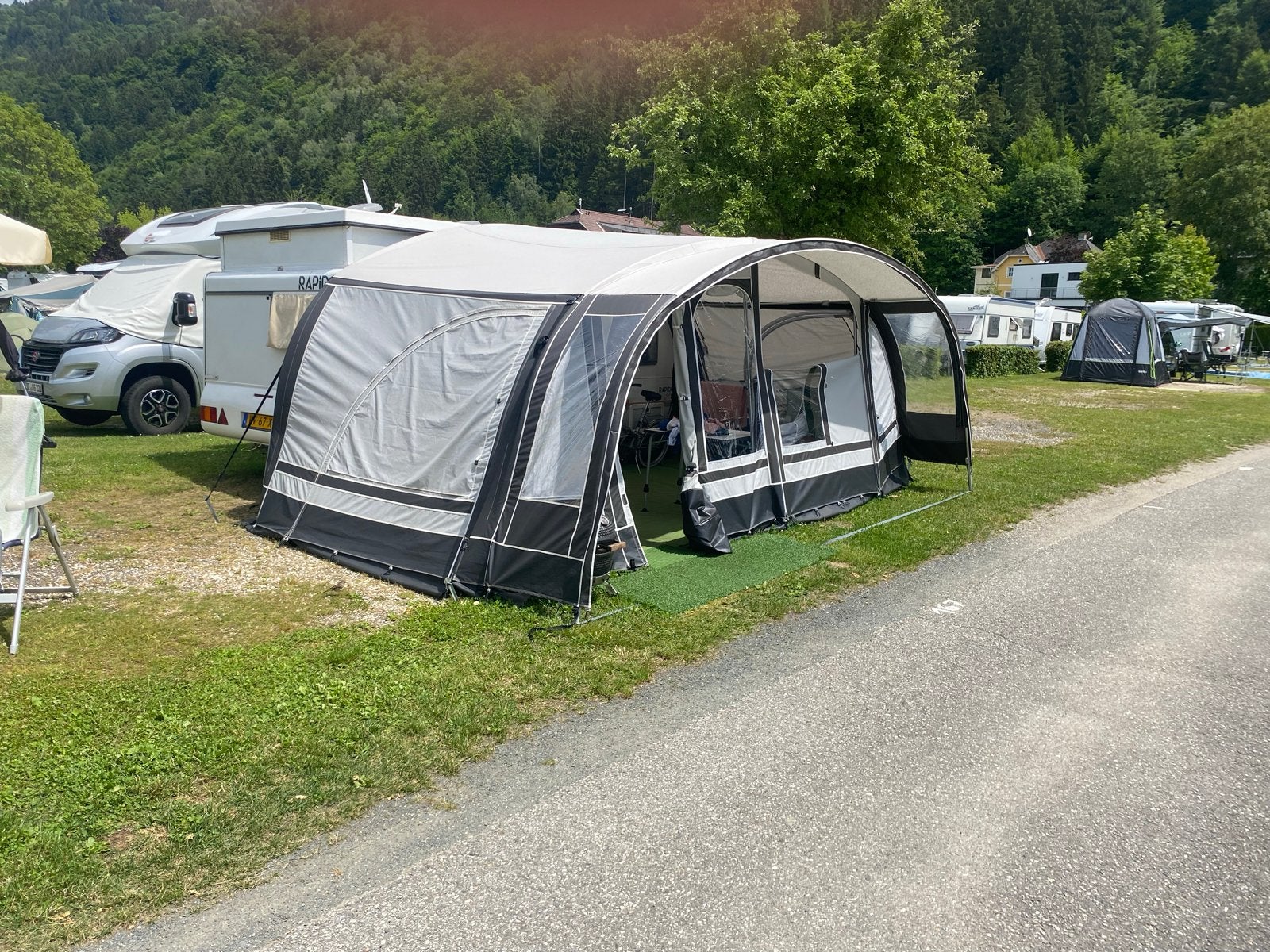 Voortent voor Rapido Club 42, Ophalen of Verzenden, Gebruikt, Polyester, Overige merken