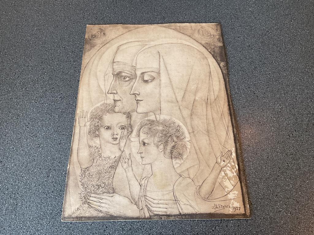 Reproductie van tekening van Jan Toorop “Christuskindeke”, Ophalen of Verzenden
