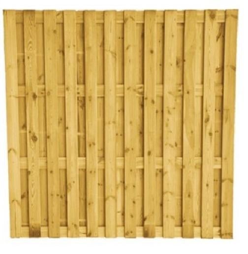 **Actie** plankenscherm 27 planks (23+4) licht vergrijsd, Tuin en Terras, 150 tot 200 cm, Nieuw, Ophalen of Verzenden, 150 tot 200 cm