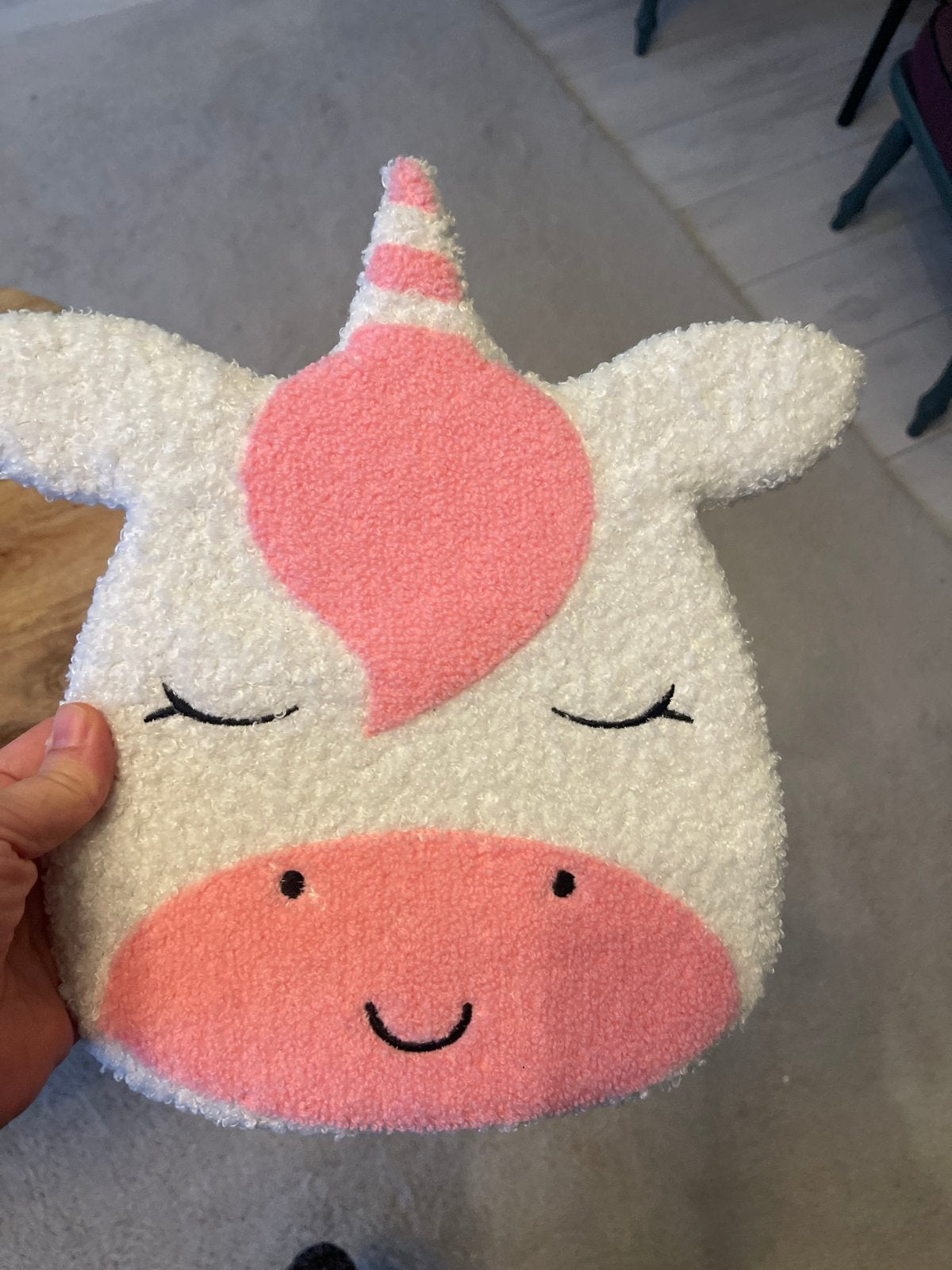 Leuke Eenhoorn Muurdecoratie voor Kinderkamer, Ophalen, Textiel, Decoratieobject, Zo goed als nieuw