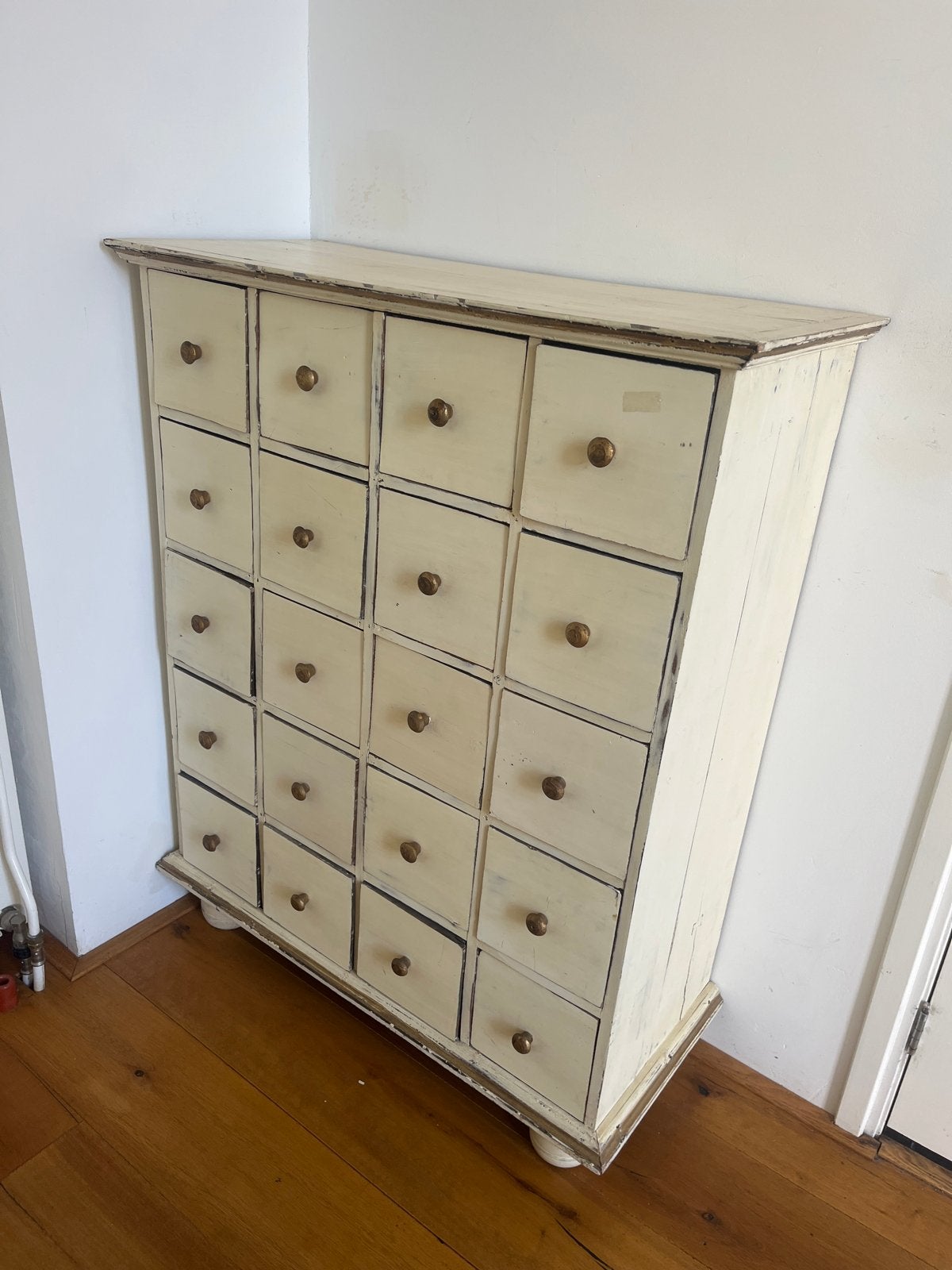 Vintage Apothekerskast met 20 Lades - Crèmewit, Ophalen