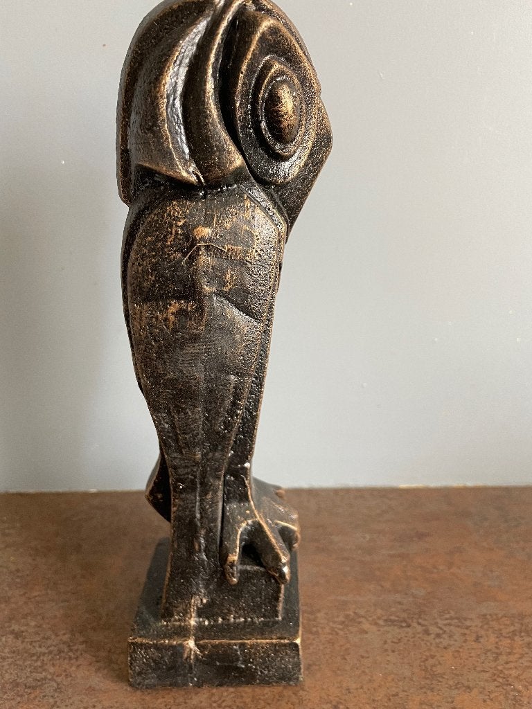 Nieuw beeld Art Deco Uil voor €50,00 of ruilen voor Duplo, Antiek en Kunst, Kunst | Beelden en Houtsnijwerken, Ophalen of Verzenden