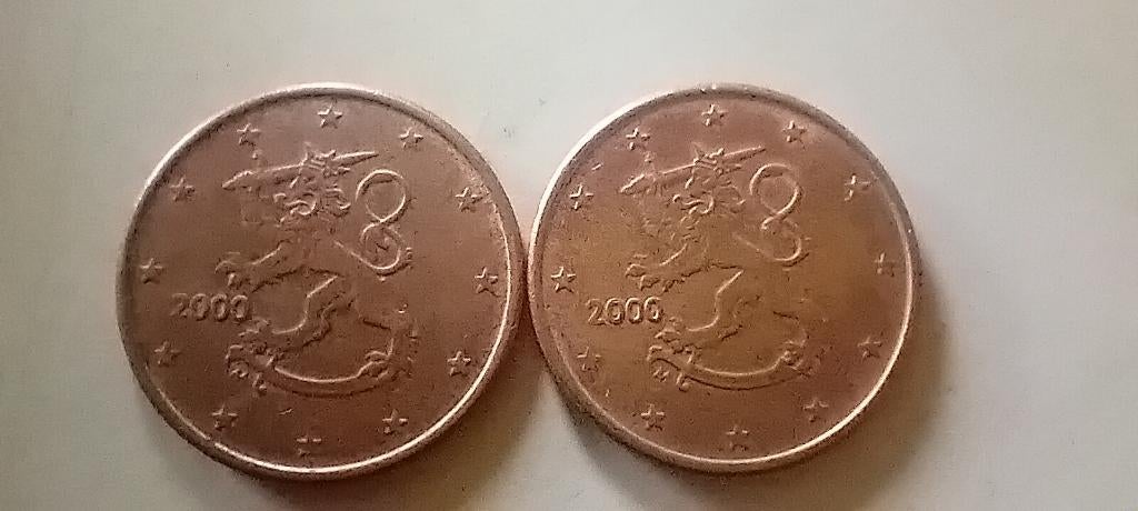Finland 5 Eurocent - 2000, 2001 & 2002, Ophalen, Finland, Losse munt