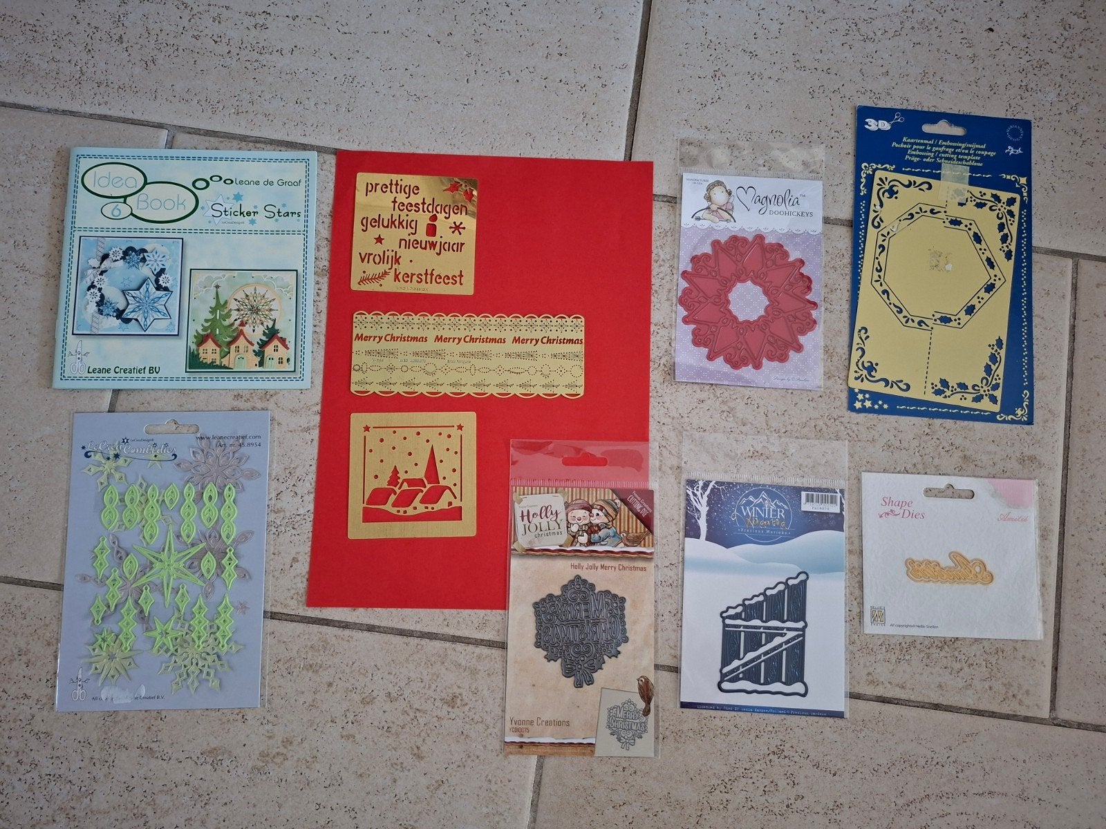 snij en embosmallen kerst oa leannecreatief, Hobby en Vrije tijd, Kaarten | Zelf maken, Ophalen of Verzenden, Kerst, Pons of Mal