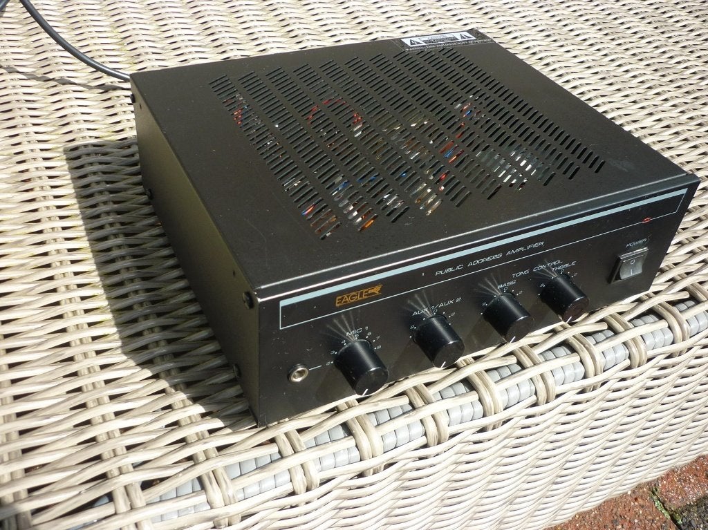 Eagle PA 2020E microfoon/gitaarversterker/keybordversterker, Ophalen of Verzenden, Gebruikt, Minder dan 500 watt, Overige typen