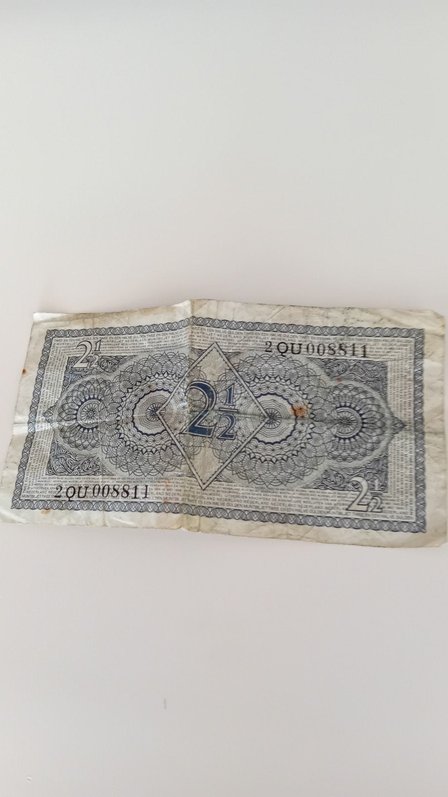 Bank Briefje van 2.50 bj1949, Ophalen of Verzenden, 50 gulden, Los biljet