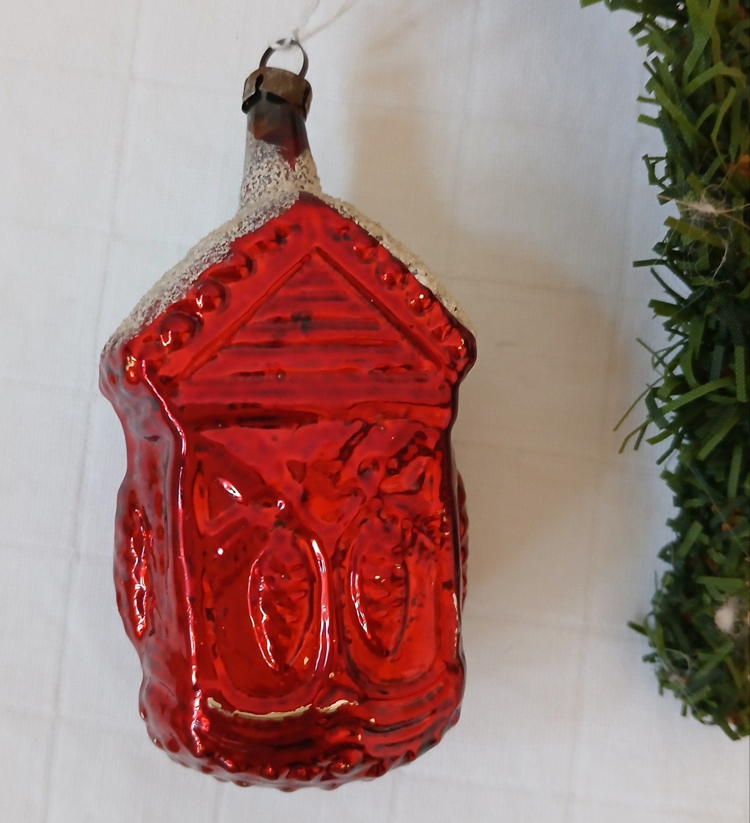 Oude kerstbal koekoeksklok, Verzenden, Gebruikt