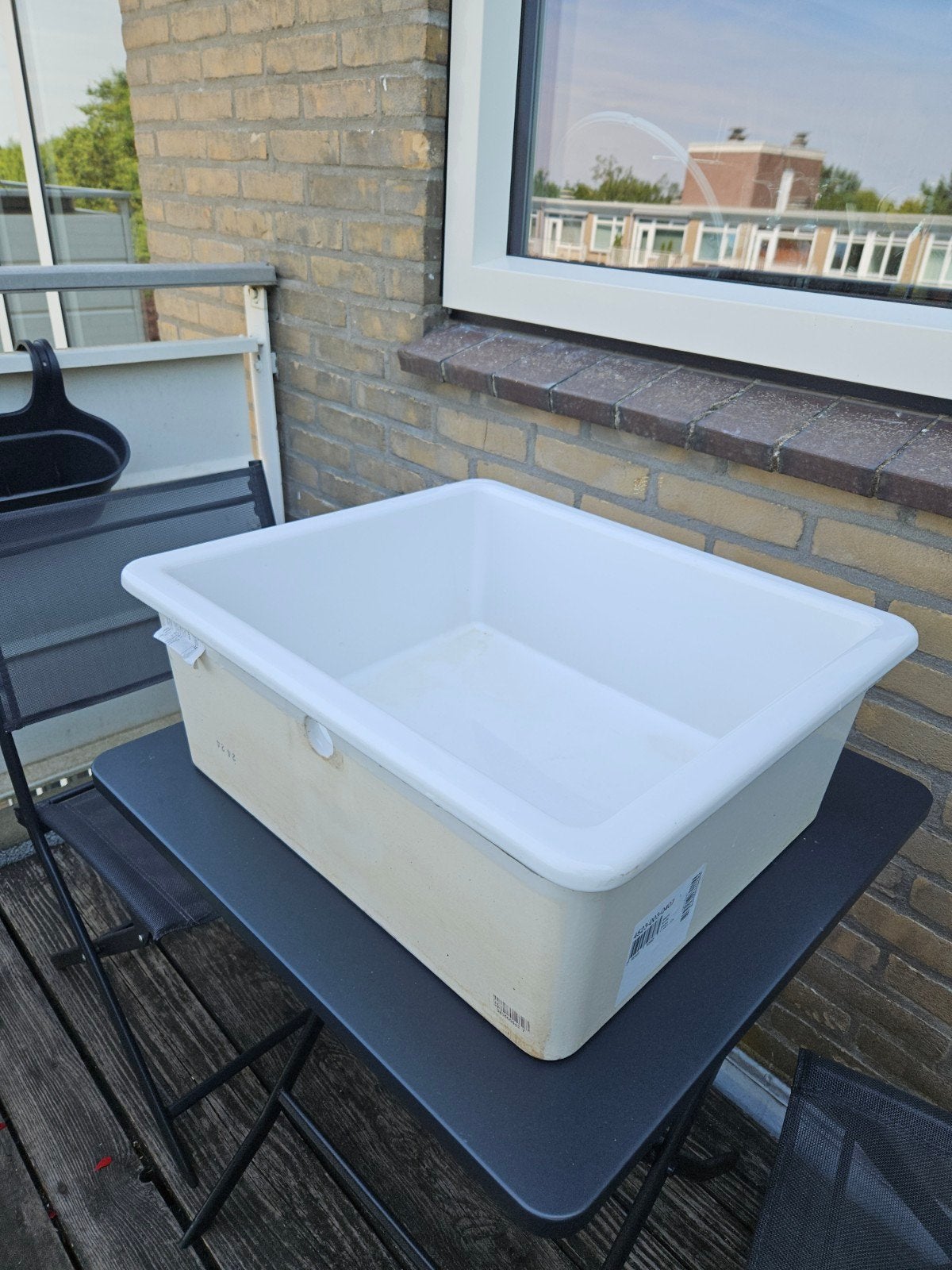 IKEA HAVSEN Spoelbak - Wit, Keramiek, Ophalen, IKEA, Steen/keramiek, Wit