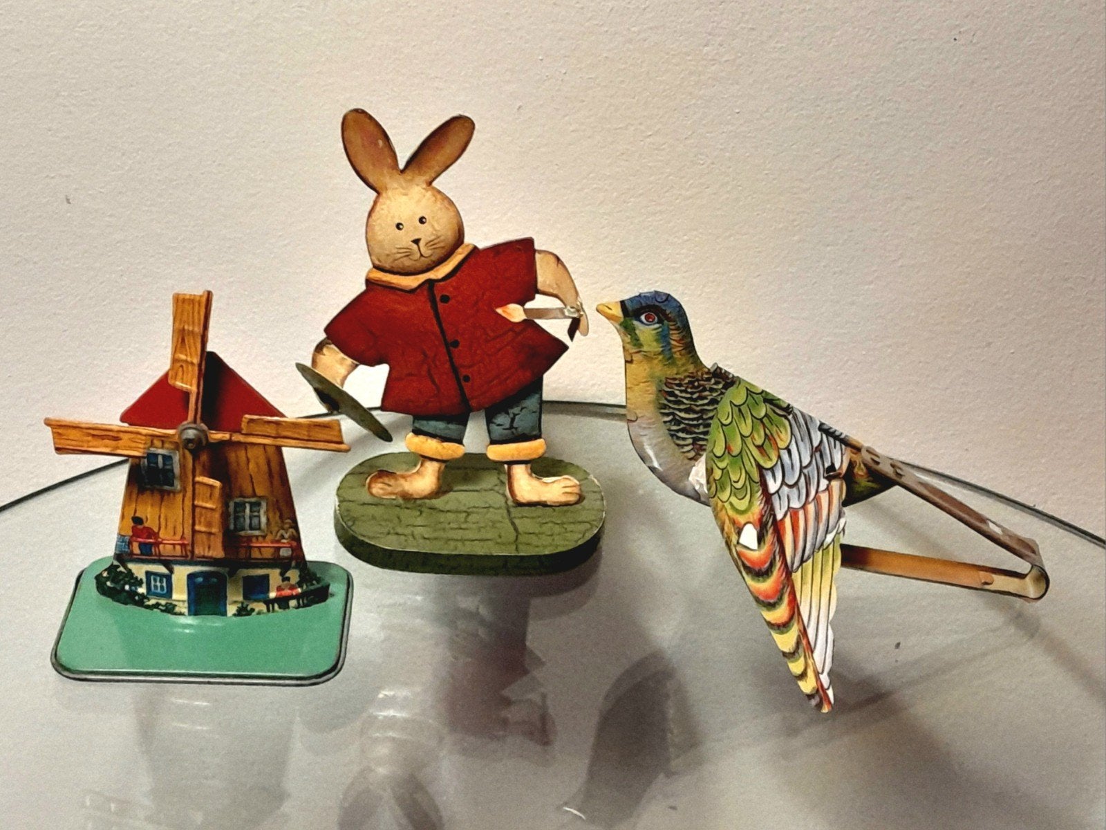 blikken speelgoed, decoratie  set van 3, Verzenden