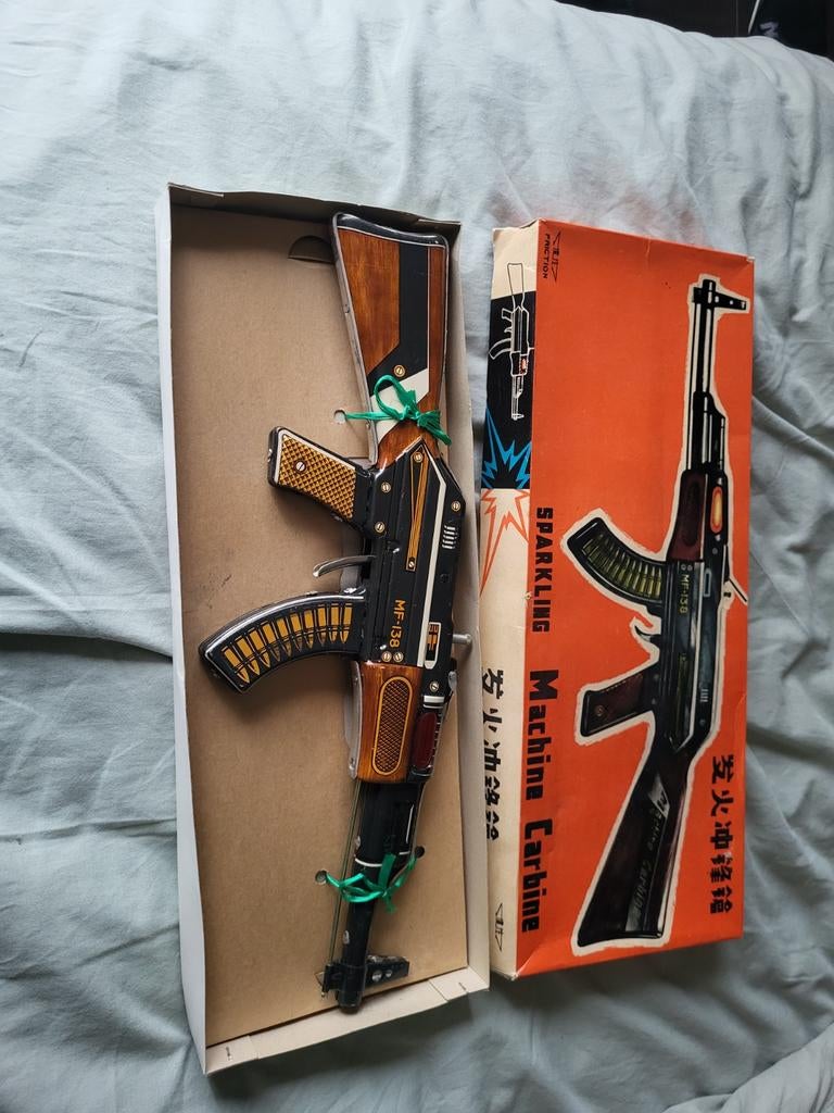 Blikken pistool, Antiek en Kunst, Ophalen of Verzenden