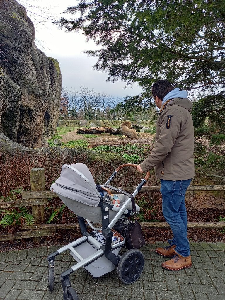 Joolz kinderwagen licht grijs, Kinderen en Baby's, Kinderwagens en Combinaties, Gebruikt, Verstelbare duwstang, Combiwagen, Ophalen