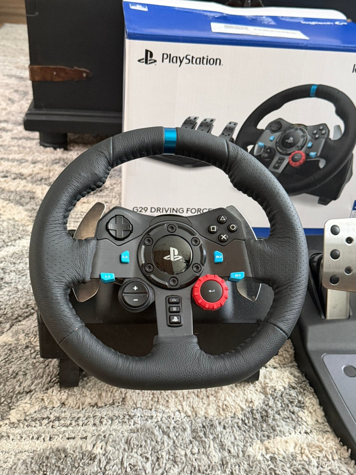 LOGITECH G G29 Driving Force Racestuur - PS5/PS4/PC, Ophalen of Verzenden, Zo goed als nieuw, Stuur of Pedalen