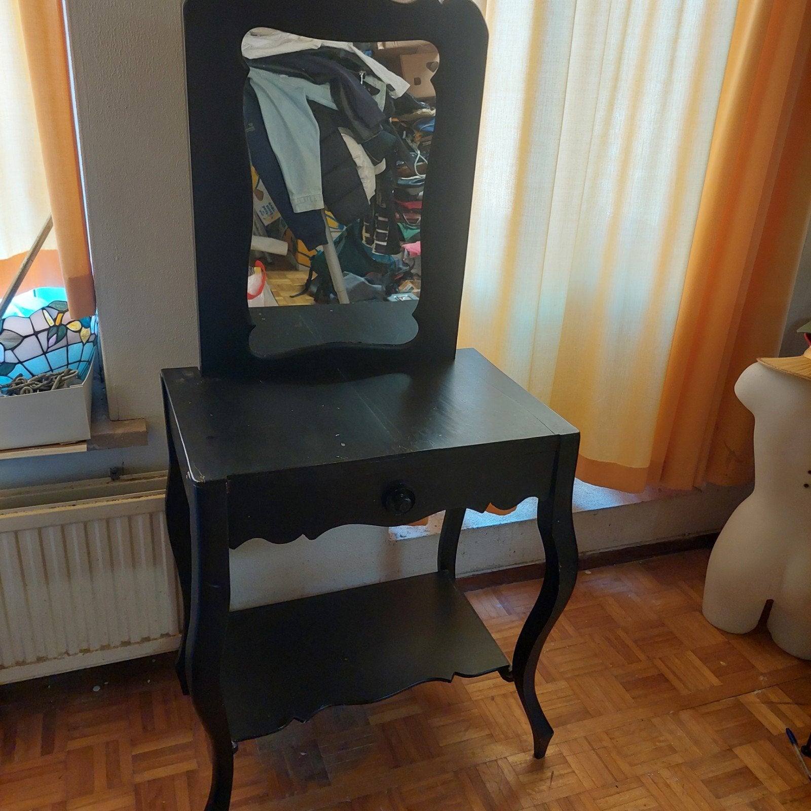 zwarte make up tafel, Ophalen, Hout, 50 tot 100 cm, 100 tot 150 cm