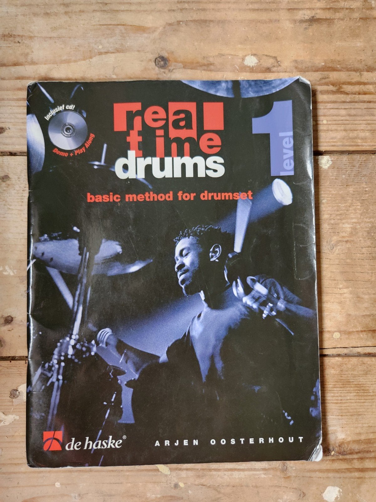 Real Time Drums Level 1 - Basic Method for Drumset (incl. CD, Ophalen of Verzenden, Gebruikt, Les of Cursus, Overige genres