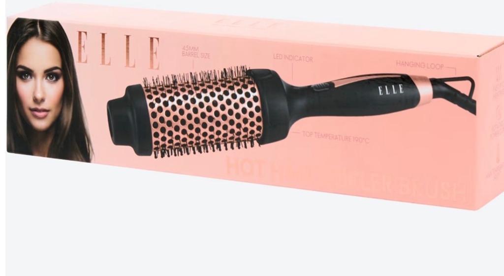 ELLE Hot Air Brush - Föhnborstel 45mm, Ophalen of Verzenden, Zo goed als nieuw, Krultang of Stijltang