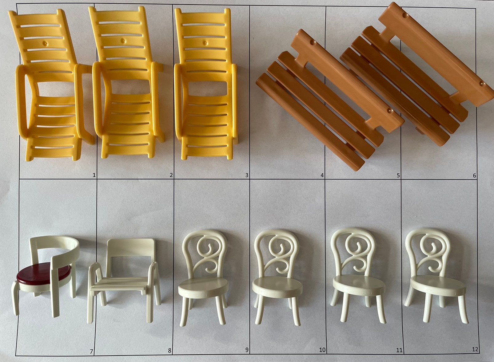 Playmobil meubels: ligbed stoel bank, Kinderen en Baby's, Speelgoed | Playmobil, Ophalen of Verzenden, City life, Losse onderdelen