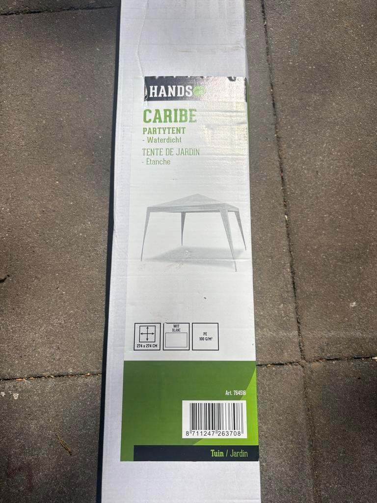Nieuwe Hands Caribé Partytent - Waterdicht 274x274 cm, Tuin en Terras, Partytenten, Ophalen, Partytent, Minder dan 4 meter, Nieuw