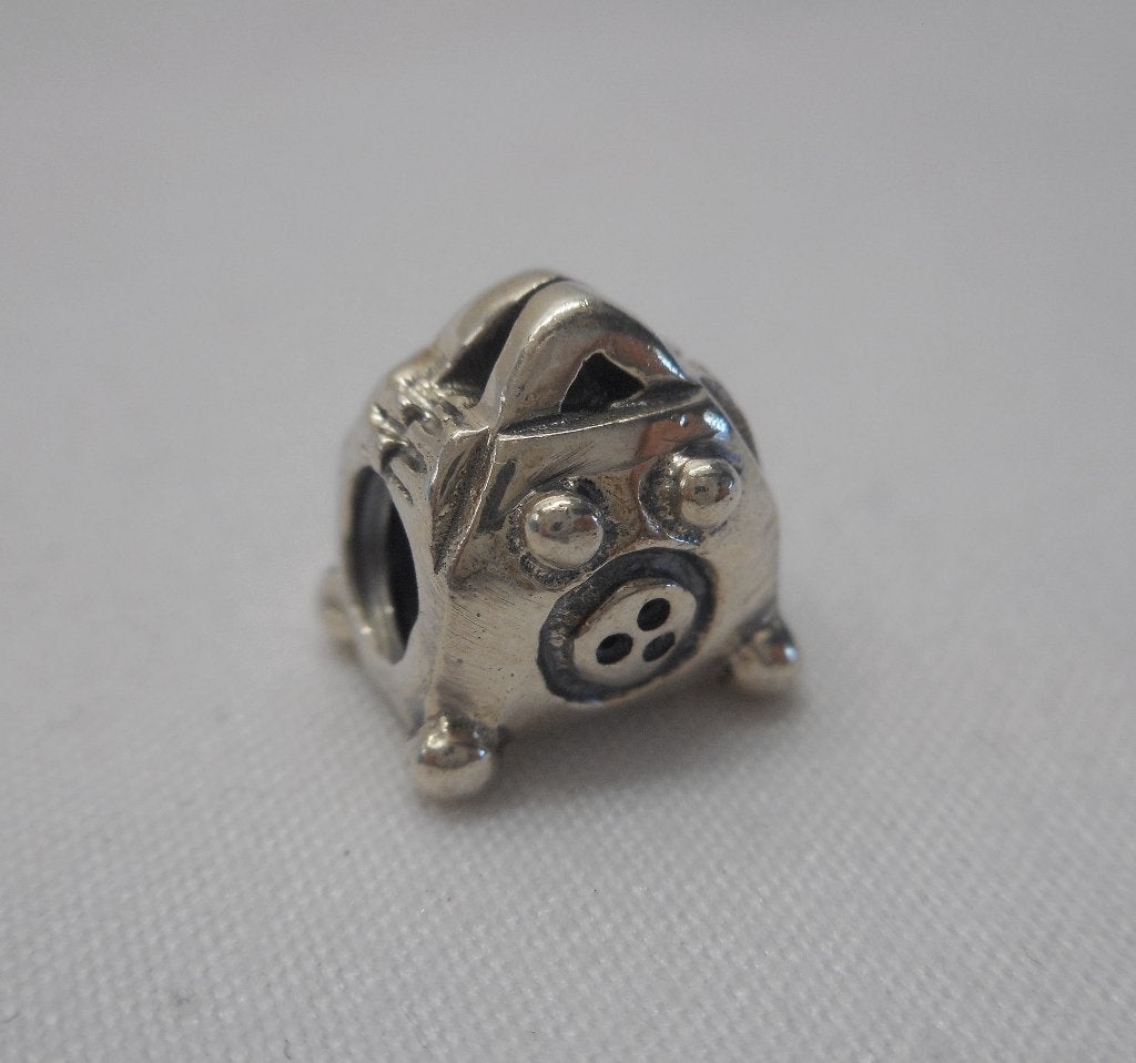 Zilveren Bacio bedel tasje nr.1559, Overige merken, Verzenden, Zo goed als nieuw, 1 bedel