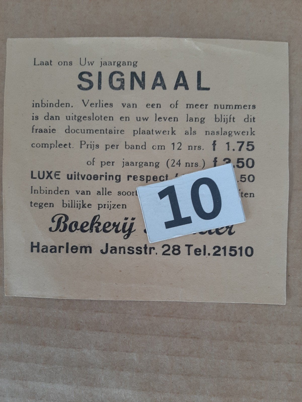 SIGNAAL    HAARLEM, Ophalen of Verzenden, Landmacht, Nederland, Boek of Tijdschrift