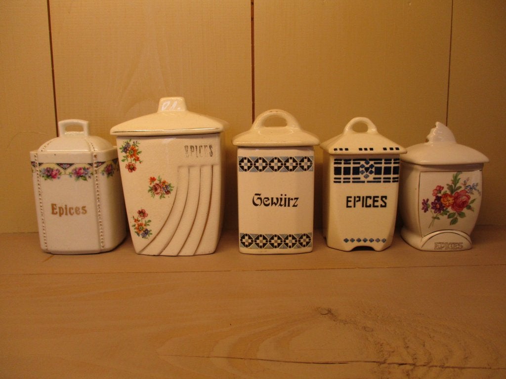 Porseleinen kruidenpotjes, Ophalen of Verzenden