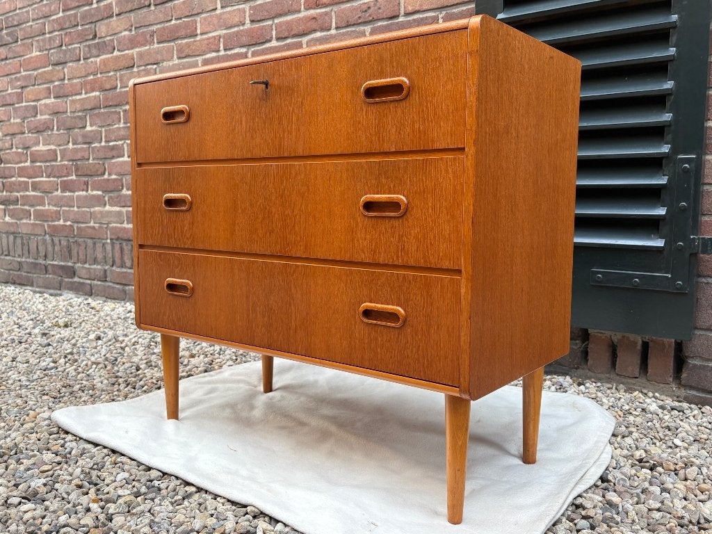 Zweedse Karlit  - Kastje / ladekast retro vintage jaren 60s, Ophalen, Deens design - Scandinavisch - Pastoe - Louis van Teeffelen