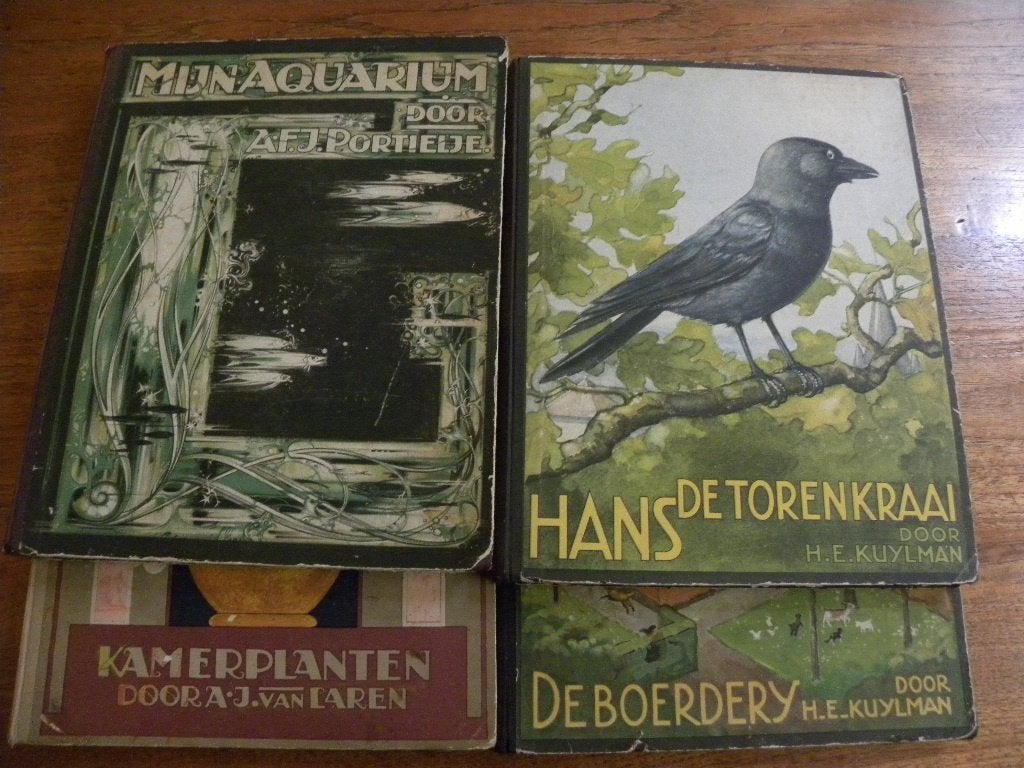 4 stuks antieke verkade albums compleet, Ophalen of Verzenden, Gelezen, Plaatjesalbum