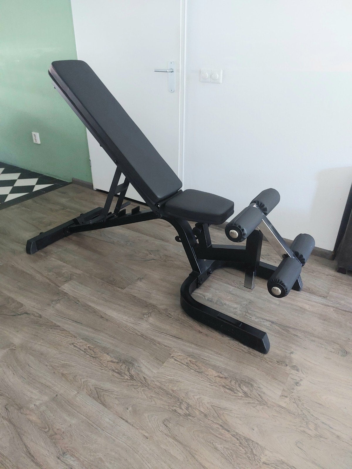 BodySolid GFID71B heavy duty incline/flat/decline bench zgan, Ophalen, Zo goed als nieuw, Benen, Fitnessbank