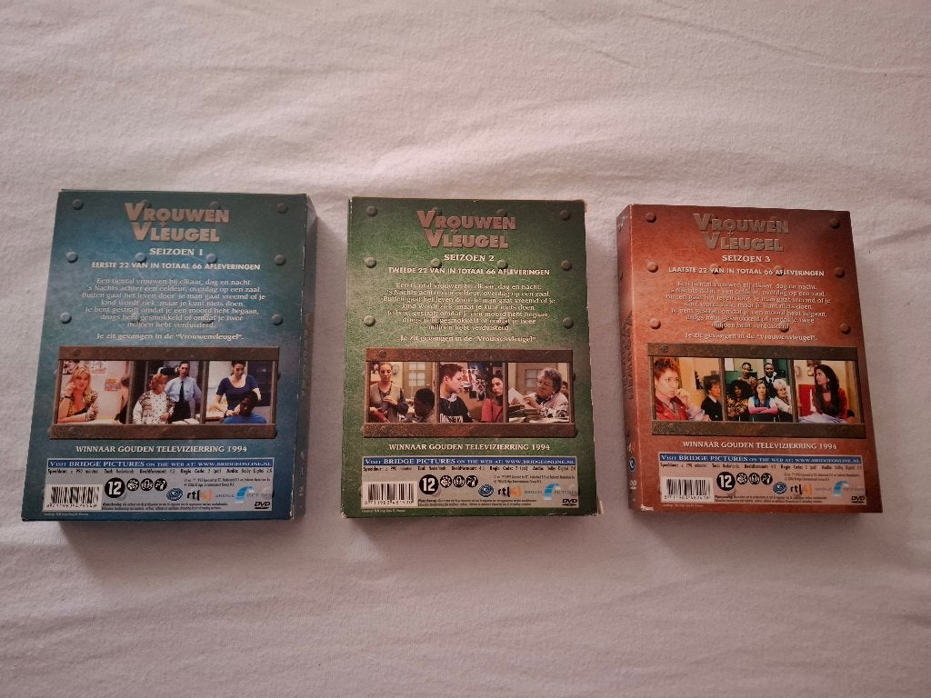 VROUWENVLEUGEL 3 delige TV serie compleet, Alle leeftijden, Drama, Zo goed als nieuw, Seizoen 1