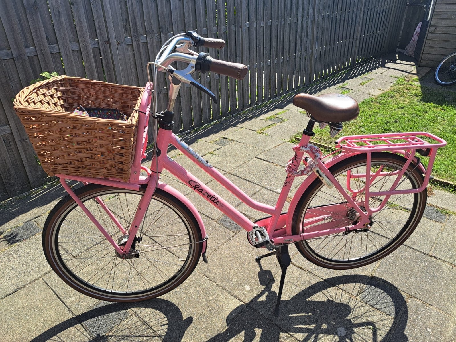 Miss Grace roze Gazelle dames fiets compleet, Ophalen, Zo goed als nieuw, Gazelle