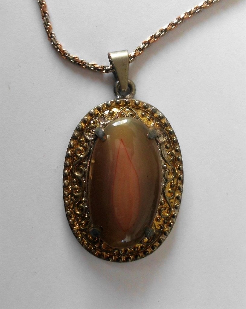 Exclusieve "Jemensteen" Hanger - Natuurlijk Vuurmotief LTR04, Verzenden, Nieuw, Steen of Mineraal, Met edelsteen
