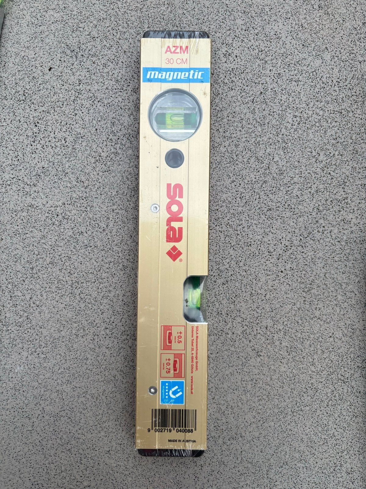 Sola AZM Waterpas 30 cm - Magnetisch, Doe-het-zelf en Verbouw, Gereedschap | Handgereedschap, Ophalen, Nieuw, Waterpas, Overige merken