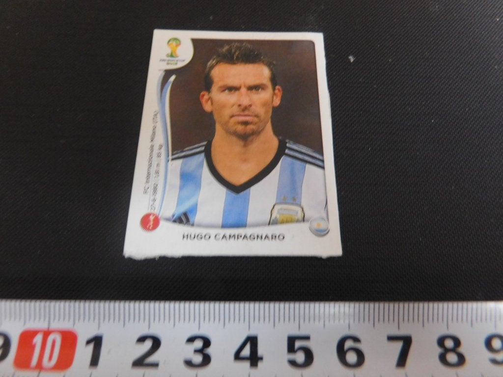 sticker panini voetbal WK 2014 #418 hugo campagnaro, Ophalen of Verzenden, Zo goed als nieuw