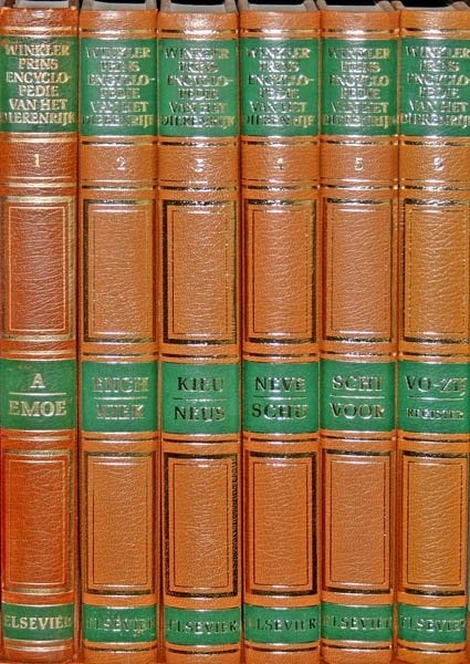 Winkler Prins Encyclopedie van het Dierenrijk, 6 delen., Ophalen of Verzenden, Gelezen, Vogels