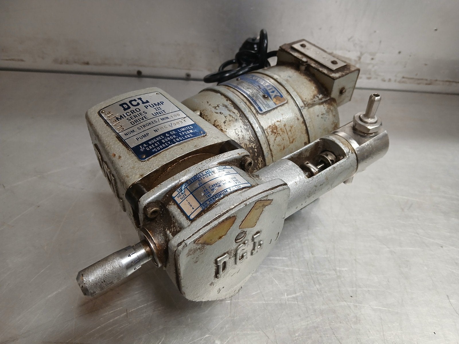 Vintage DCL micro pump pomp korte slag # michelin compressor, Gebruikt, Ophalen of Verzenden