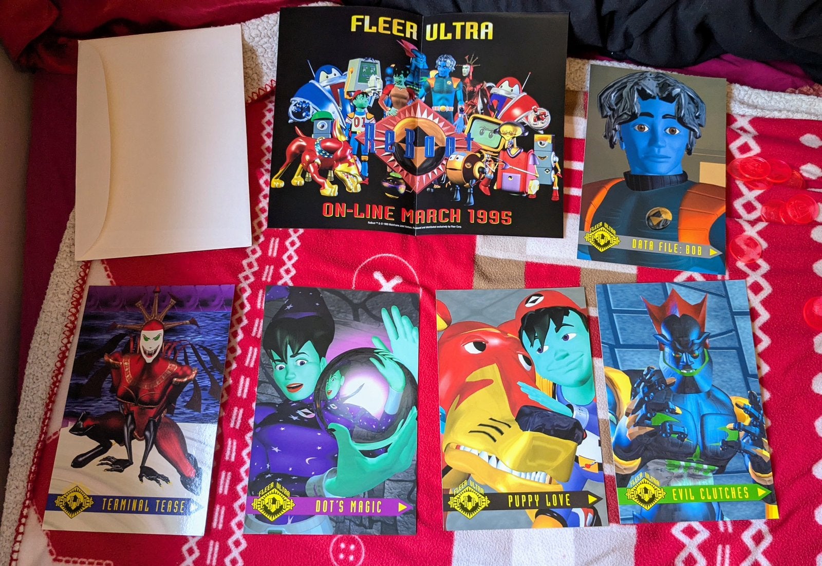 ReBoot promo Fleer cards set large glossy foto’s Mainframe, Ophalen of Verzenden, Nieuw