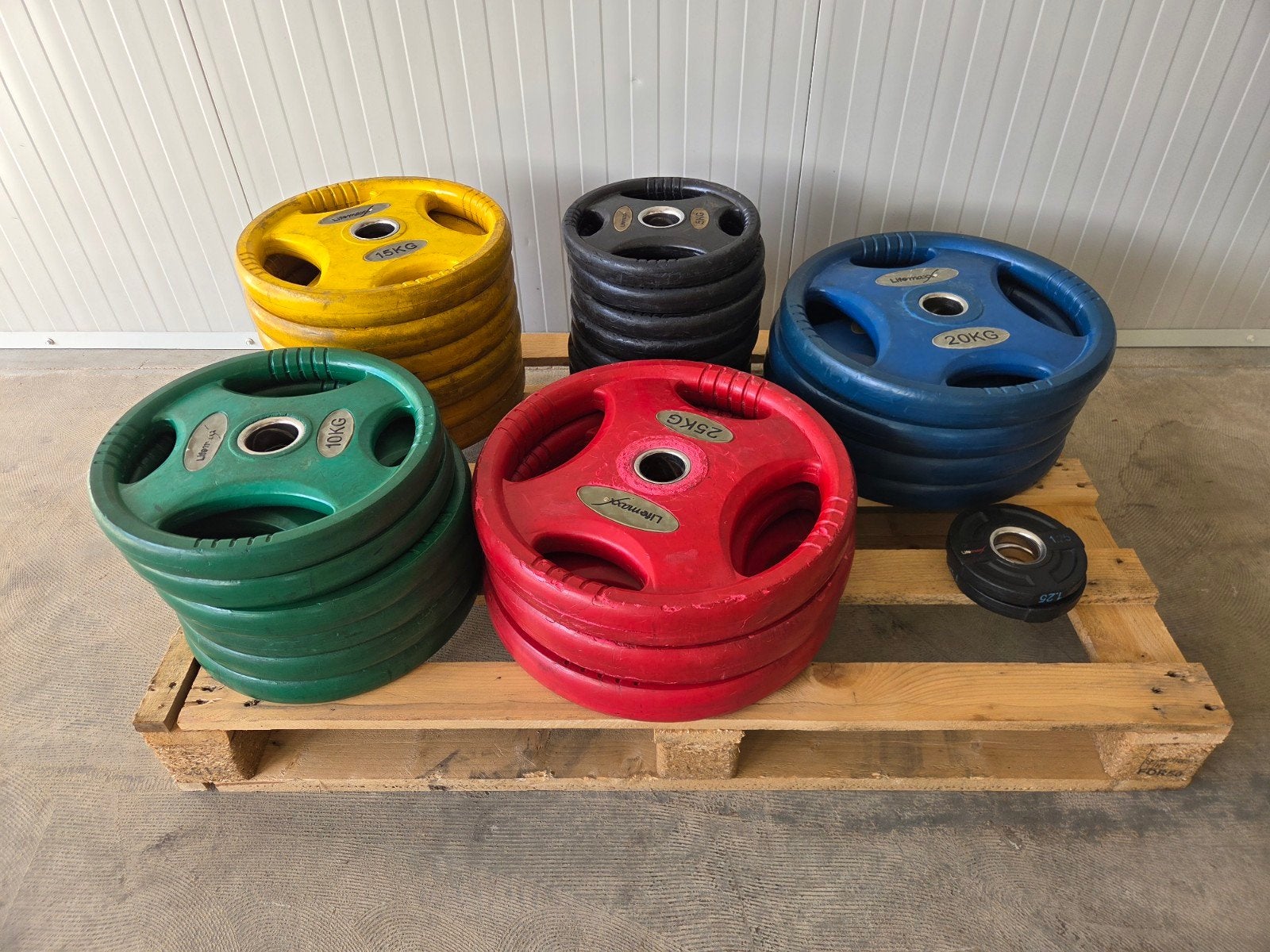 lifemaxx gewichten plates 205kg, Ophalen