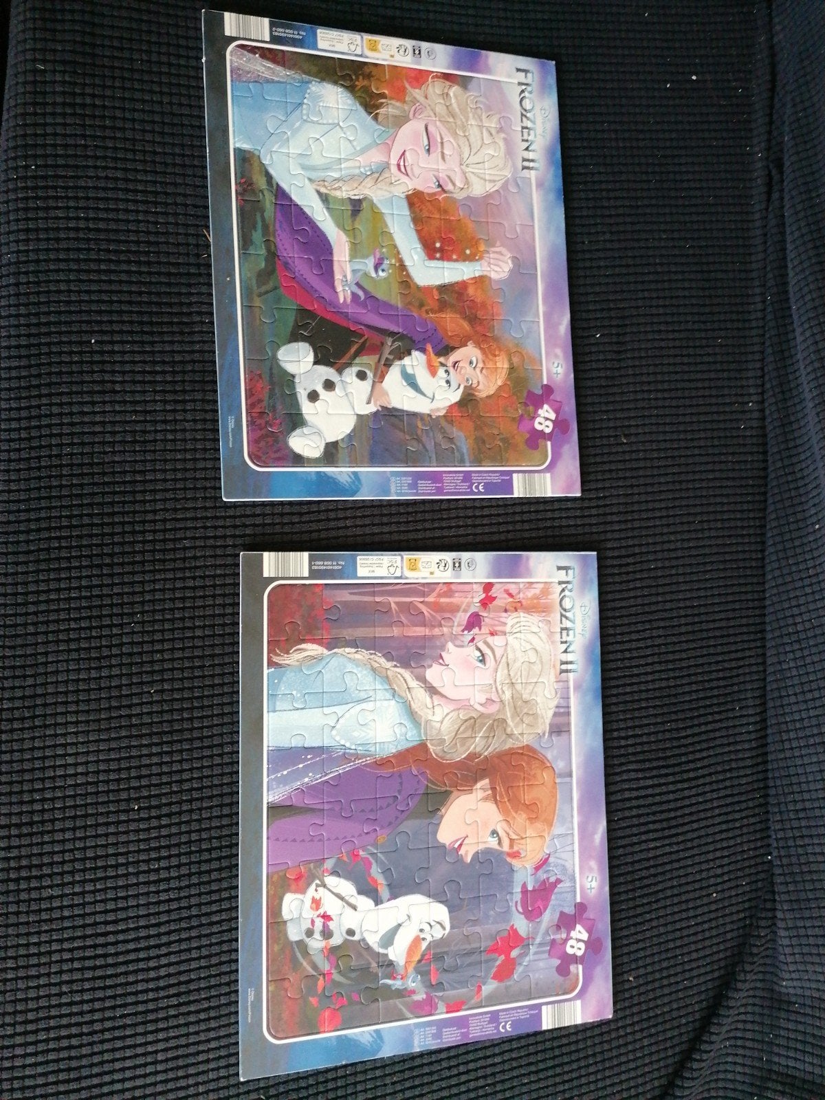 2 Frozen II Puzzels - Elsa, Anna en Olaf (48 stukjes), Ophalen