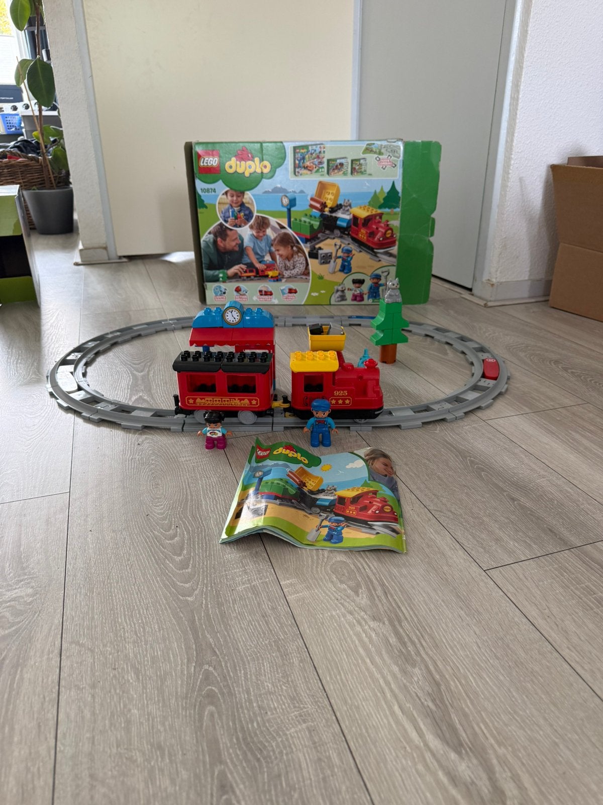 Duplo sets stoom trein +rails  kerst en brandweer, Ophalen, 10 tot 50 stukjes, Zo goed als nieuw, 2 tot 4 jaar