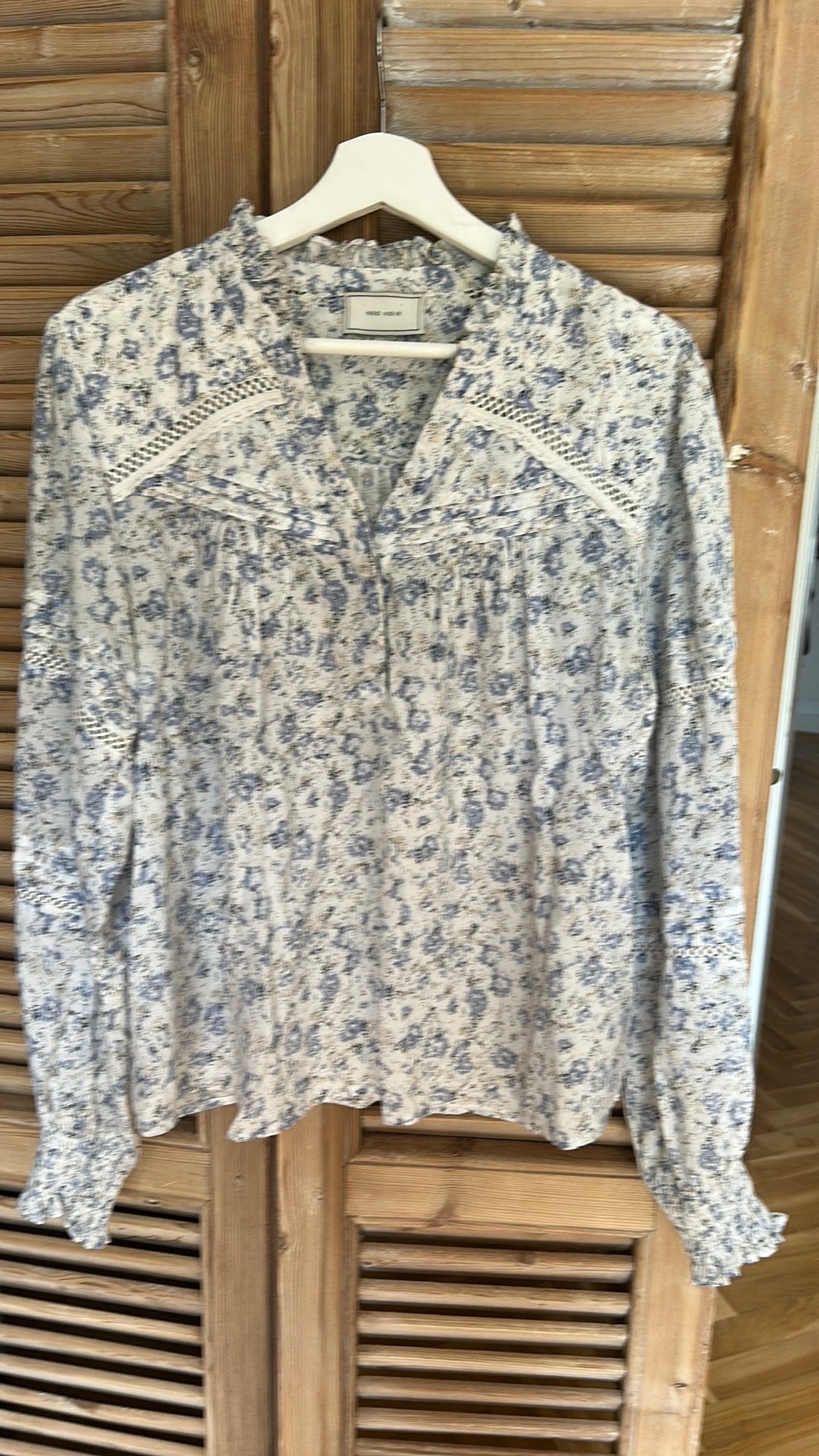 Neo Noir blouse tuniek wit blauw 40, Ophalen of Verzenden, Zo goed als nieuw, Maat 38/40 (M), Wit