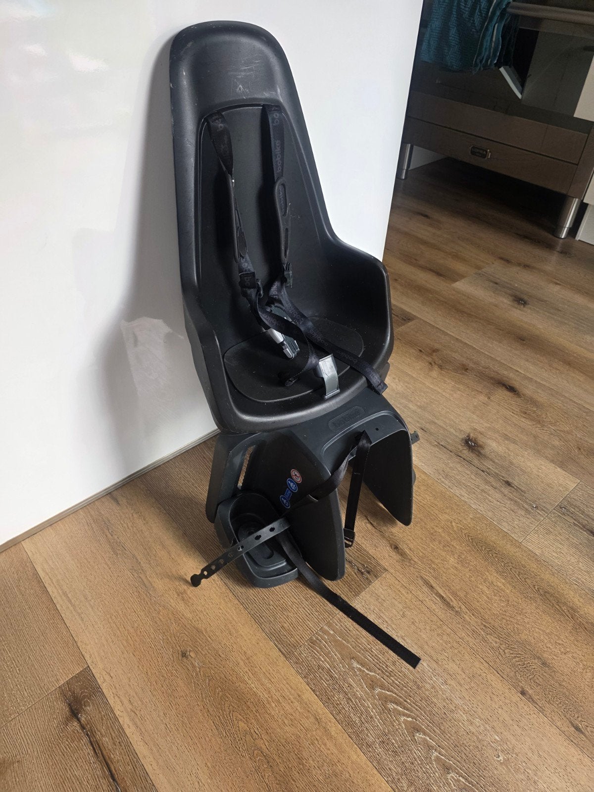 Bobike Achterzitje Zwart - Veilig en Comfortabel., Fietsen en Brommers, Achterzitje, Bobike, Ophalen, 15 t/m 25 kg