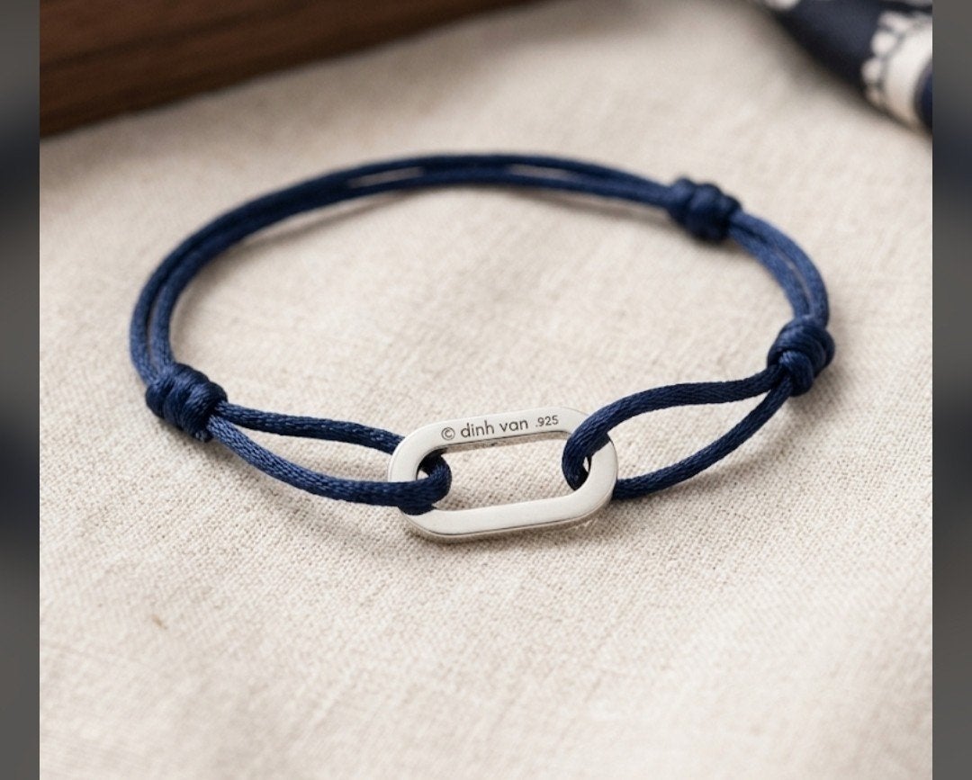 Originele Dinh Van zilveren armband (Gloednieuw), Sieraden, Tassen en Uiterlijk, Ophalen of Verzenden, Nieuw, Blauw, Zilver