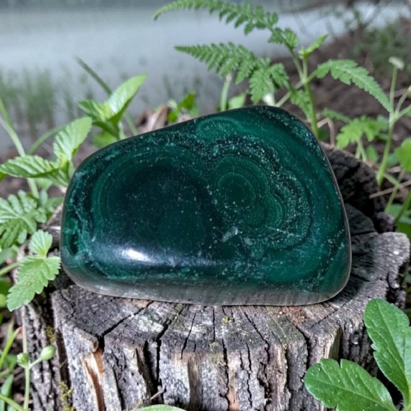 Malachiet knuffelsteen, Verzamelen, Mineralen en Fossielen, Mineraal, Ophalen of Verzenden