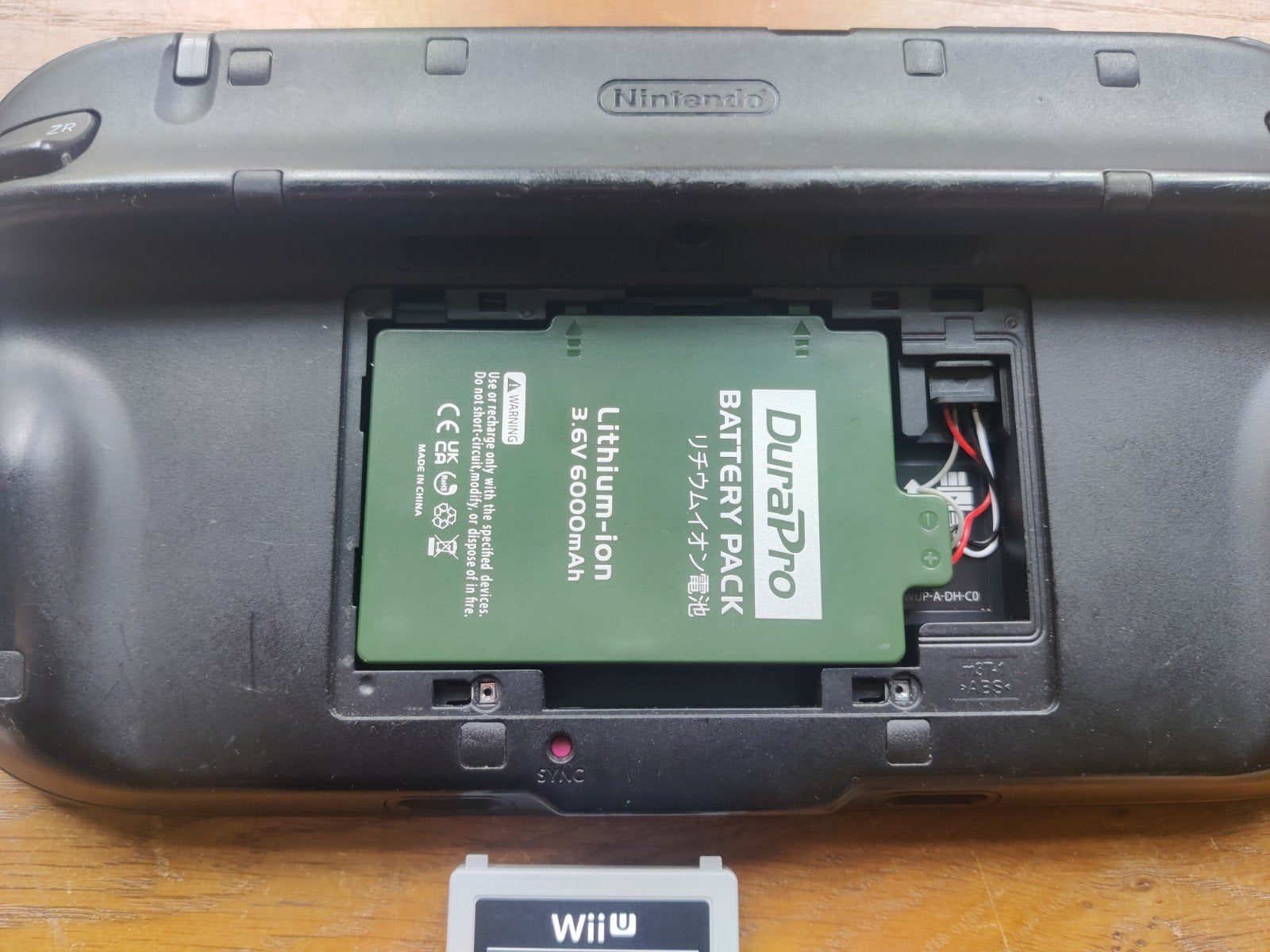DuraPro 6000mAh Batterij voor Nintendo Wii U GamePad, Spelcomputers en Games, 1 speler, Ophalen of Verzenden, Zo goed als nieuw