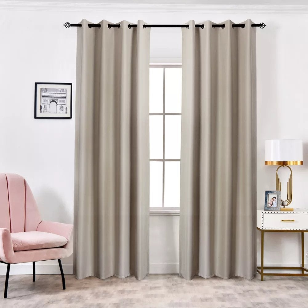 Beige Verduisterende Gordijnen Bruin Gordijn Blackout Bruine, Beige, Nieuw, Gordijn, Verduisterend